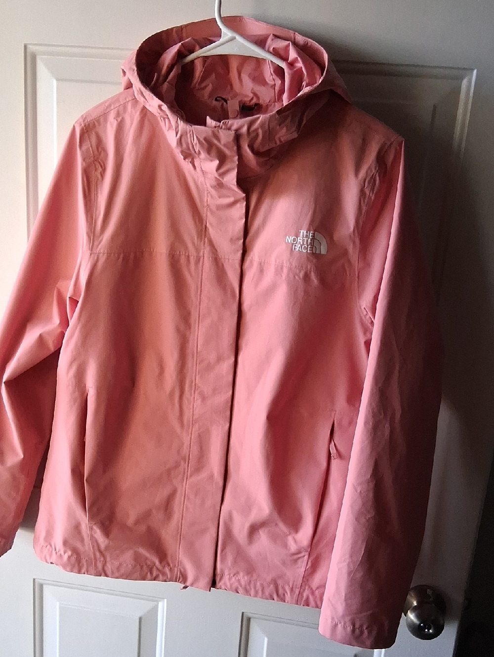 The North Face Coral Pink Hooded Raincoat